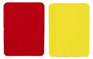 Champion Soccer Ref Red Yellow - Yellow Cards Pack Of 2 