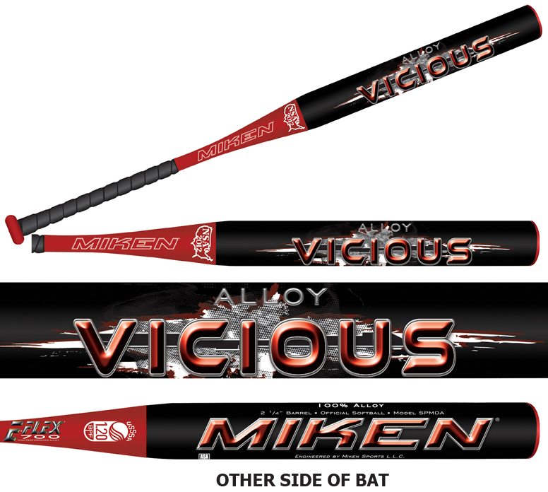 E31397 Miken Vicious ASA 100 Alloy Slowpitch Bat SPVSA