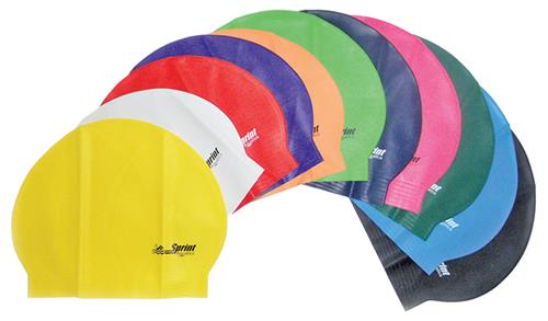 Sprint Aquatics Solid Latex Swim Cap
