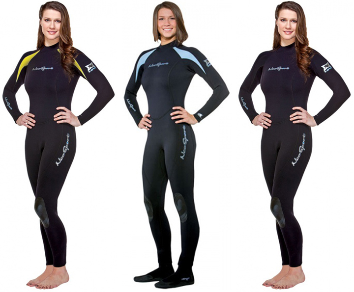 E31563 NeoSport Womens Dive Wetsuits XSPAN 3/2mm Fullsuit