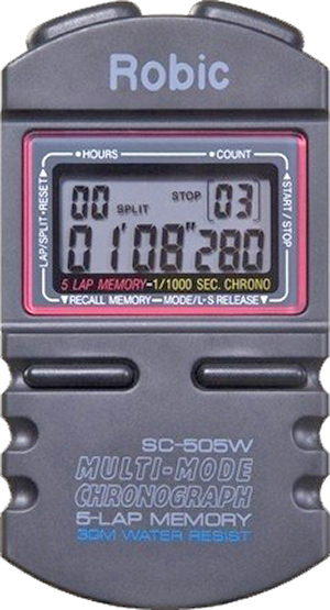 Sprint Aquatics Robic 5 Memory Chrono Stopwatch