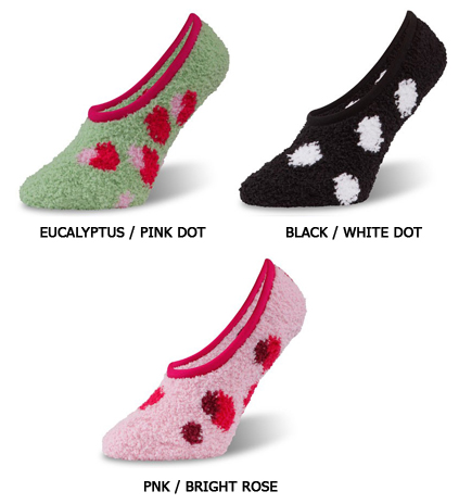 World's Softest Spa Footsie Pattern Socks (6 PAIR)