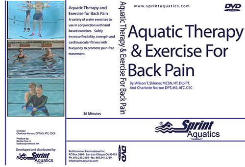 Sprint Aquatic Therapy Exercise for Back Pain DVD - Swimming Equipment and  Gear