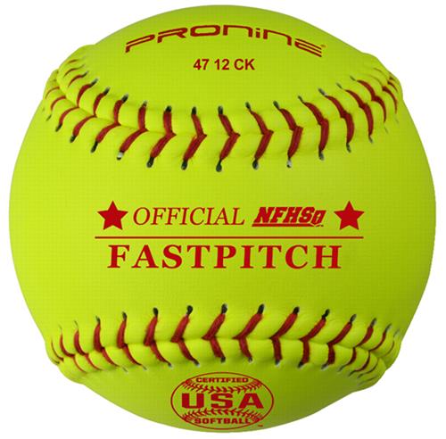 Pro Nine Leather Cover 12" Fastpitch Softball (DZ)