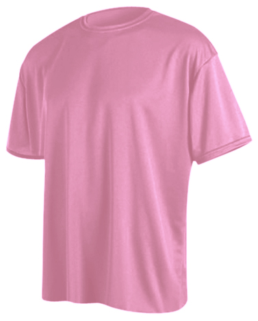 Game Gear SS Solid Pink Performance Tech Shirts. Decorated in seven days or less.