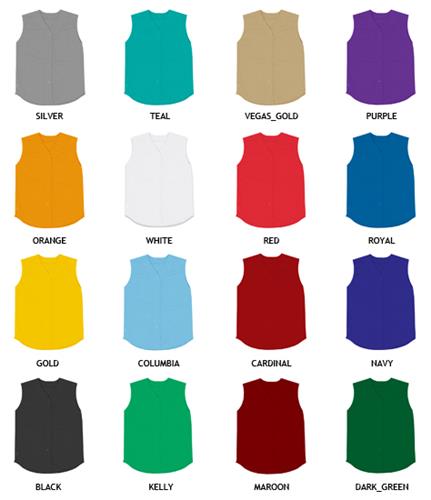 Baseball Cool Mesh (No Holes) Sleeveless Jersey. Decorated in seven days or less.