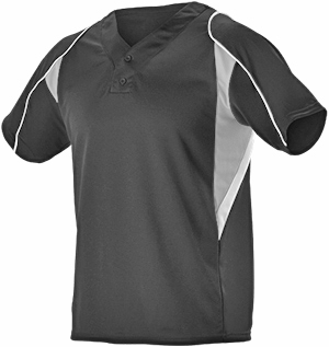 Alleson 529 2-Button eXtreme Henley Baseball Jerseys. Decorated in seven days or less.
