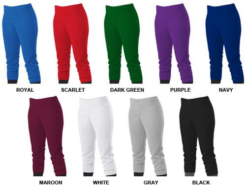 Alleson 605PLW Women/Girls Low Rise Softball Pants. Braiding is available on this item.