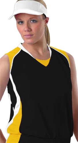 Women "W2XL,WXL,WL" ( Royal,Black,Orange)Sleeveless Softball Jerseys