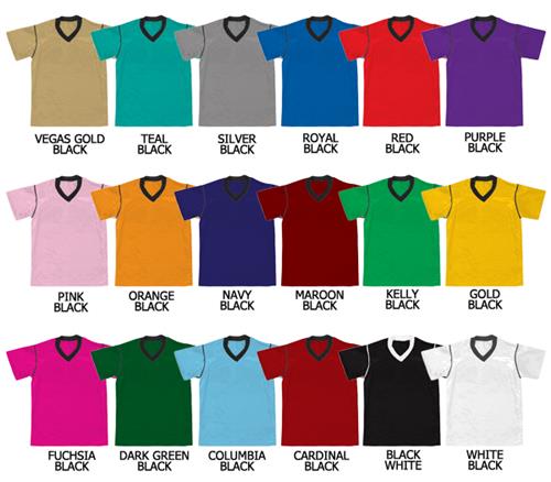 Soccer V-Neck Cool Mesh (No Holes) Jersey. Printing is available for this item.