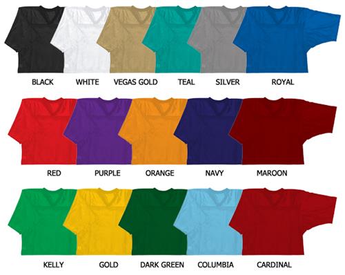 Football Waist Length Dazzle Cloth/Micro Mesh Body. Printing is available for this item.
