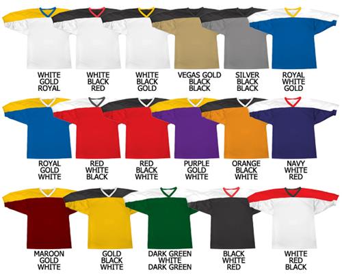 Football All Dazzle Cloth Jersey Contrast Yoke. Printing is available for this item.