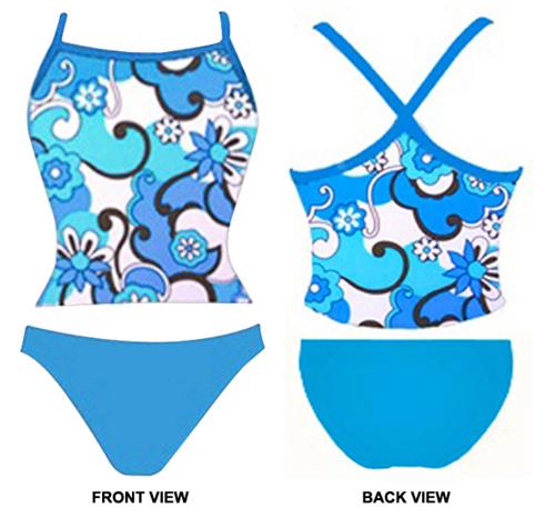 Adoretex Womens Syberpool Tankini Swimsuit