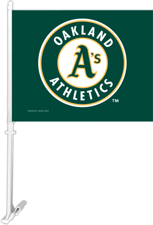 MLB Oakland Athletics 2-Sided 11" x 14" Car Flag