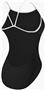 Adoretex Womens Poly Thin Strap Open Back Swimsuit