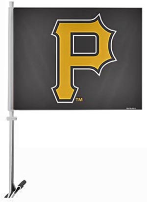 MLB Pittsburgh Pirates 2-Sided 11" x 14" Car Flag