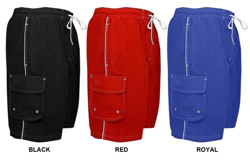 Adoretex Mens Stitched Trunk Boardshorts Swimsuit