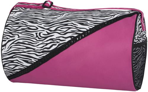 Sassi Designs Zebra Boutique Round Duffel Bag