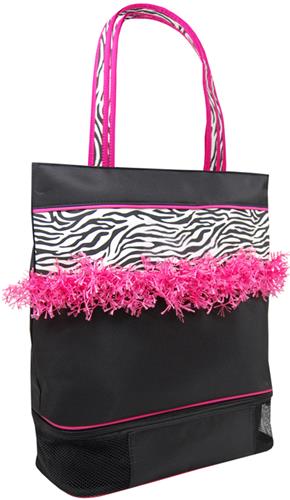 Sassi Designs Zebra Tote Vented Shoe Comp. Bag