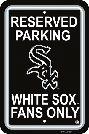 MLB Chicago White Sox Plastic Parking Sign
