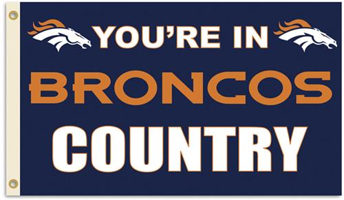 NFL You're in Broncos Country 3' x 5' Flag