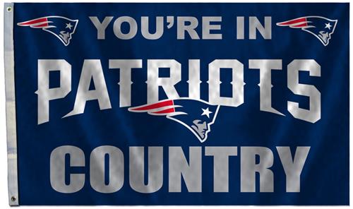 BSI NFL You're in Patriots Country 3' x 5' Flag