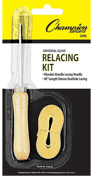 Softball GLOVE RELACING KIT Champion Baseball Lacing Tool 48/" Tan Rawhide