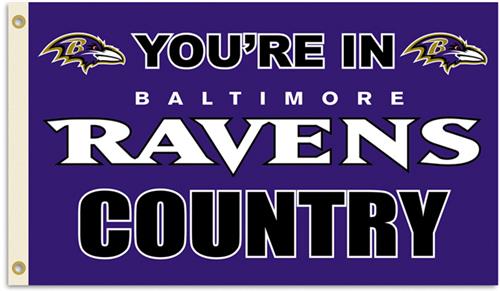 NFL You're in Ravens Country 3' x 5' Flag