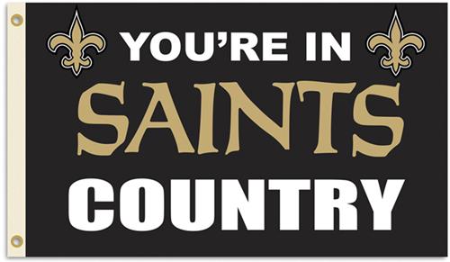 NFL You're in Saints Country 3' x 5' Flag