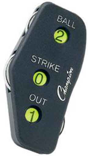 PI Champion Sports 3 Wheel Standard Optic Yellow Umpire Indicator 6-Pack 