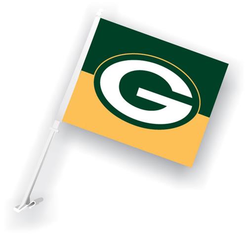 NFL Green Bay Packers 2-Sided 11" x 14" Car Flag