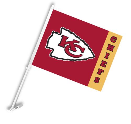 NFL Kansas City Chiefs 2-Sided 11" x 14" Car Flag