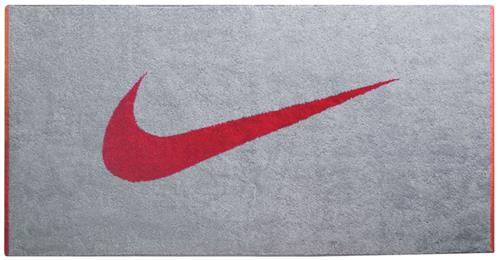 NIKE Stealth/Sport Red Sport Towel 100% Cotton