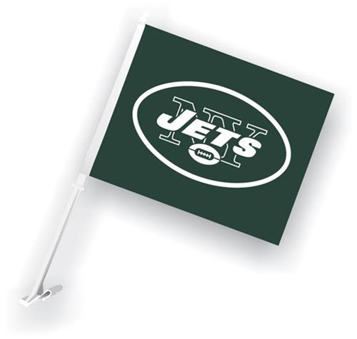 NFL New York Jets 2-Sided 11" x 14" Car Flag