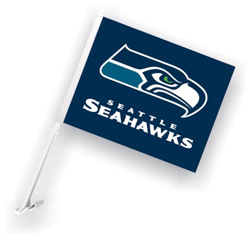 NFL Seattle Seahawks 2-Sided 11" x 14" Car Flag