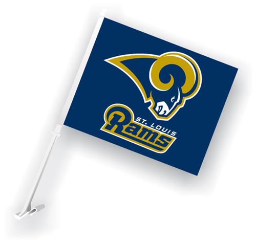 NFL St. Louis Rams 2-Sided 11" x 14" Car Flag