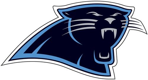 NFL Carolina Panthers Auto Diecut Window Film