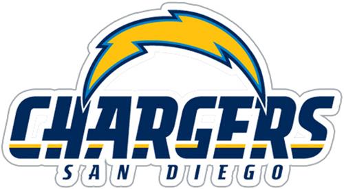 NFL San Diego Chargers Auto Diecut Window Film