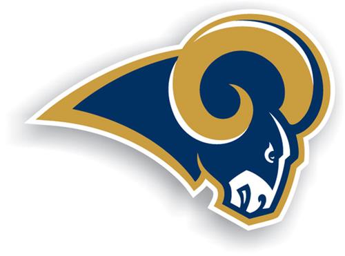 NFL St. Louis Rams Logo 12" Die Cut Car Magnet