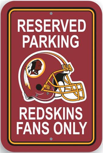 BSI NFL Washington Redskins Reserved Parking Sign