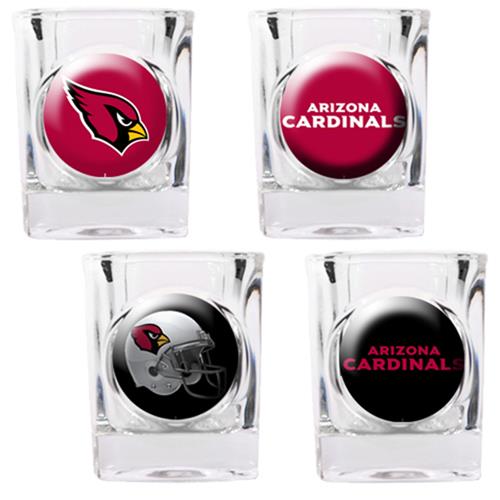 NFL Arizona Cardinals 4 Piece Shot Glass Set