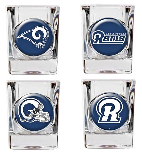 NFL St. Louis Rams 4 Piece Shot Glass Set