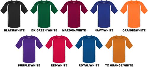 Baw Adult Short Sleeve Color Body Cool-Tek T-Shirt. Printing is available for this item.