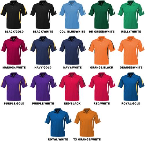Baw Men's SS Crescent Cool-Tek Polo Shirts. Printing is available for this item.