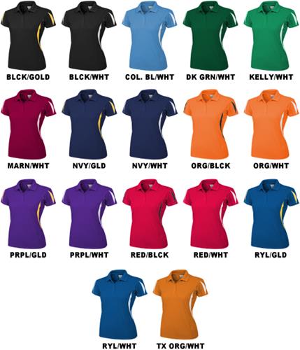 Baw Ladies SS Crescent Cool-Tek Polo Shirts. Printing is available for this item.
