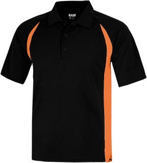 Baw Men's SS Color Body Cool-Tek Polo Shirts