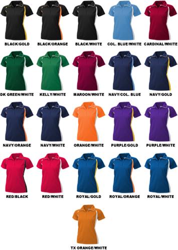 Baw Ladies SS Color Body Cool-Tek Polo Shirts. Printing is available for this item.