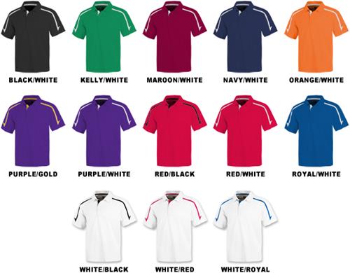 Baw Men's SS Infinity Cool-Tek Polo Shirts. Printing is available for this item.