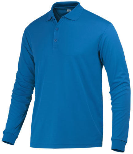 Baw Men's Long Sleeve ECO Cool-Tek Polo Shirts. Printing is available for this item.