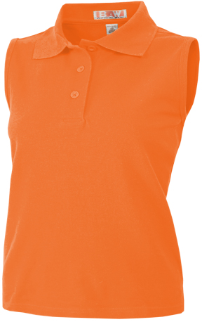Baw Ladies Sleeveless Polo Shirts. Printing is available for this item.